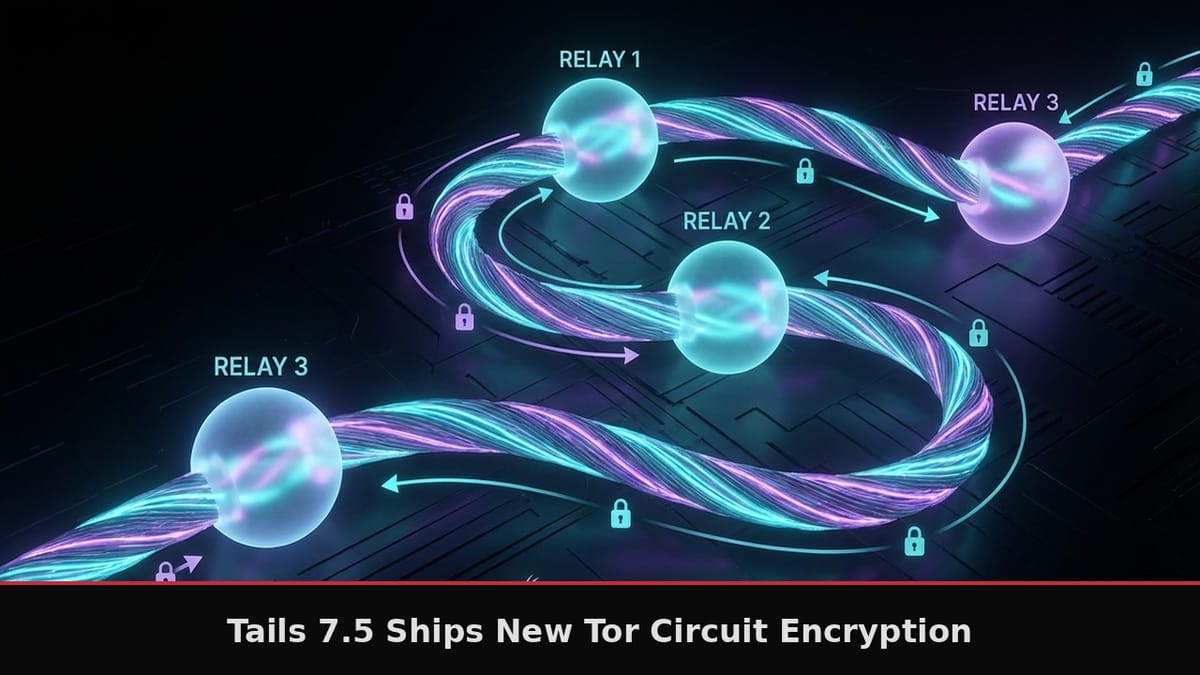 Tails 7.5 Ships New Tor Circuit Encryption