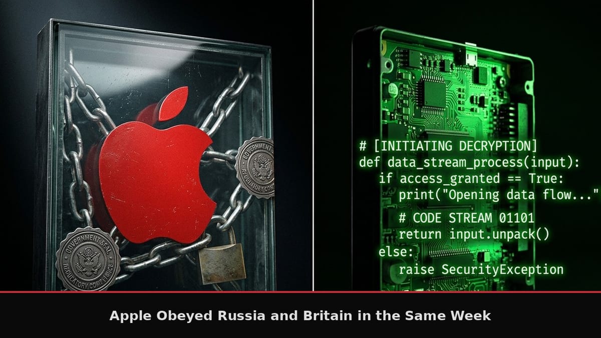 Apple Obeyed Russia and Britain in the Same Week